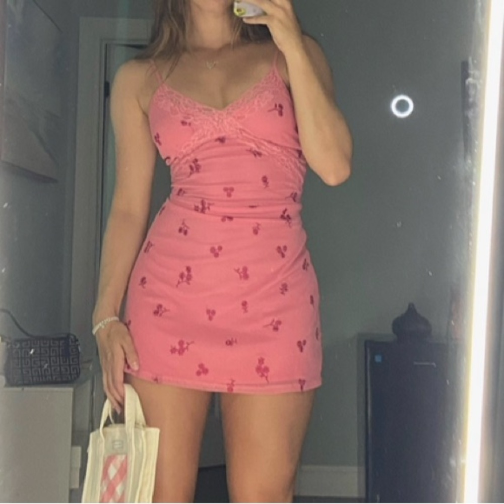 S | Motel rocks Pink Coline Mini Dress